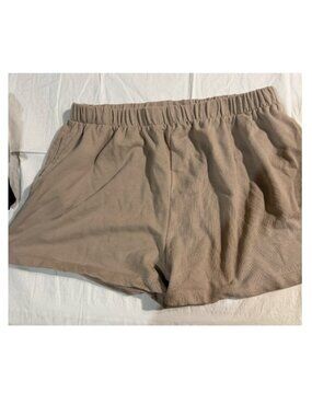 Garage tan shorts, elastic waist - Size L